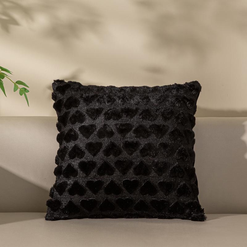 Уютная плюшевая подушка на осень и зиму - современный простой дизайн для дивана или гостиной