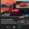 E-ACE Dash Cam UHD 4K для автомобильной камеры ночного видения с GPS WiFi 24-часовая запись парковочного цикла 4K передняя и 1080P задняя с двумя объективами