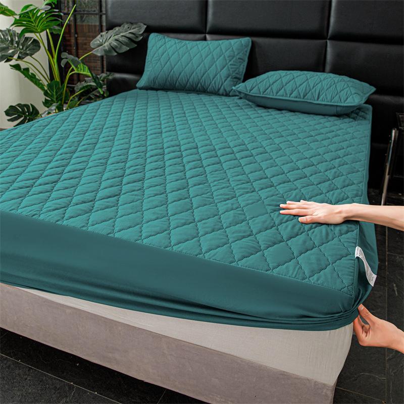 Ticken Cotton Waterproof Bed Sheet Waterproof Fitted Sheet Quilted Mattress Cover Mattress Protector Bedding Mattress Cover