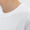 Vans Футболка унисекс с коротким рукавом и заниженной линией плеч, однотонная, с рисунком в виде улыбки, карманом и круглым вырезом, белая VN0A7TPFWHT