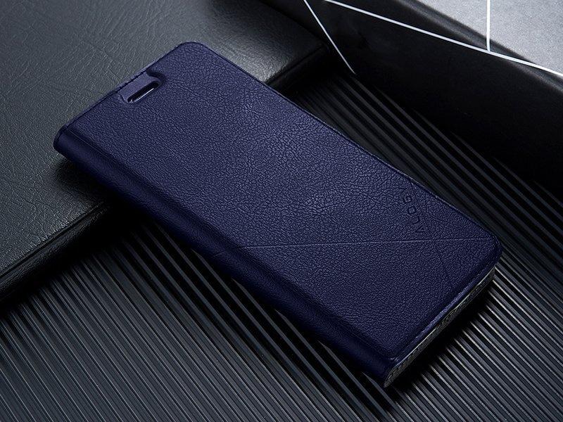 Etui Z Klapką Portfel Alogy Skórzane Obudowa Do Apple Iphone 11 Pro Granatowe