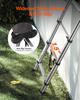 VEVOR Telescoping Ladder, 2540mm Stainless Steel Lightweight Extension Ladder, Multi-Button Retraction Collapsible Ladders