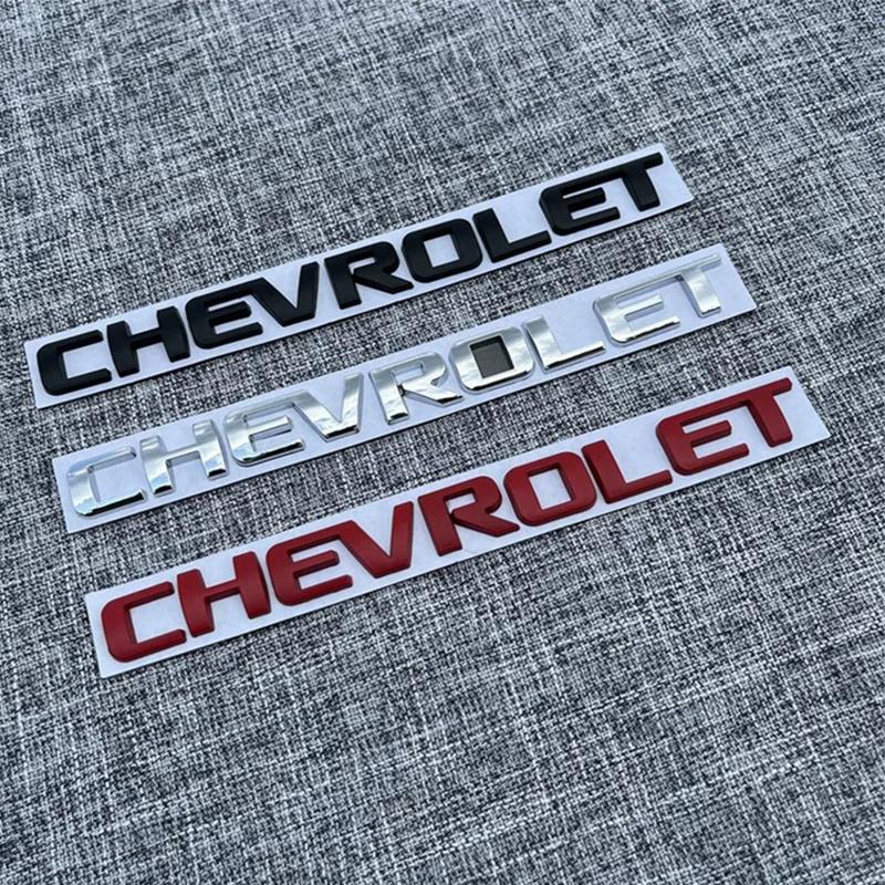 19.7x1.8cm 1Pcs 3D Chevrolet ABS Car Rear Letter Rear Bumper Tail Door Trunk Sticker Car Rear Emblem Sticker Styling Accessories