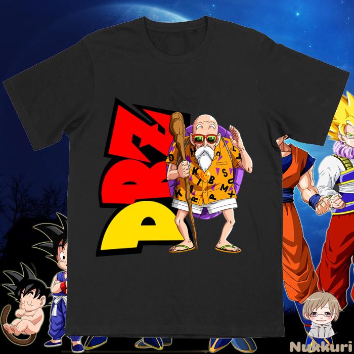 2026 Summer Dragon Ball Master Roshi Unisexs TShirt Muscular Kamehameha Graphic 100 Cotton Breathable Casual Short Sleeve Tee