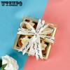 WTEMPO 6 шт. 4-секционные 15,5*15,5*5 см прозрачные квадратные подарочные коробки складные праздничные подарки упаковочные коробки домашние коробки для хранения своими руками для ежедневного использования