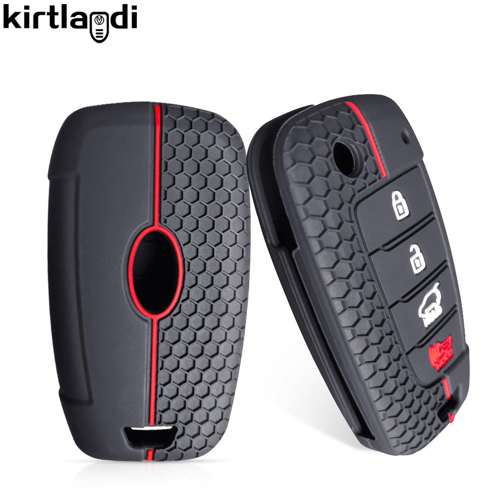 4 Buttons Car Remote Key Case Silicone Key Cover Holder For Hyundai I30 IX35 Tucson Solaris Focus Sonata Accent Elantra Creta