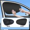 Car Side Window Curtain Universal Foldable Auto Sun Shade Cover Front Rear Side Window Shield Private Anti Sun UV Amagi