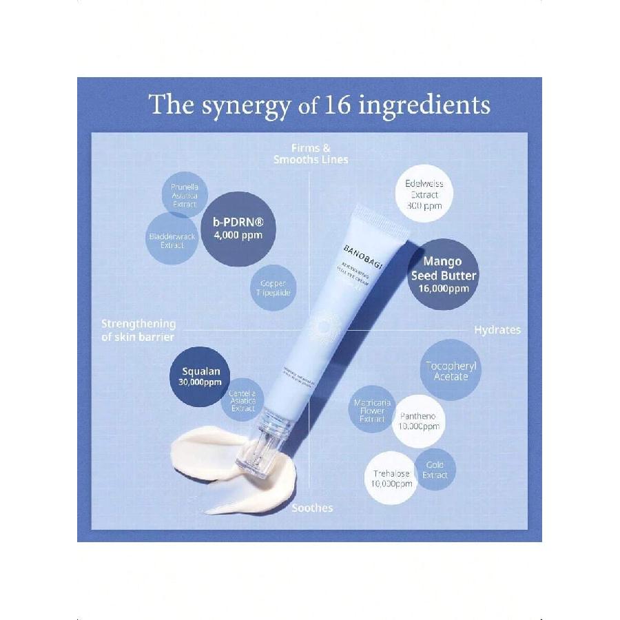 Banobagi Омолаживающий Витальный Крем для Глаз 15мл| Увлажняющий Крем для Глаз от Темных Кругов и Отечности | Корейский Крем для Глаз от Морщин и для Осветления Кожи Вокруг Глаз