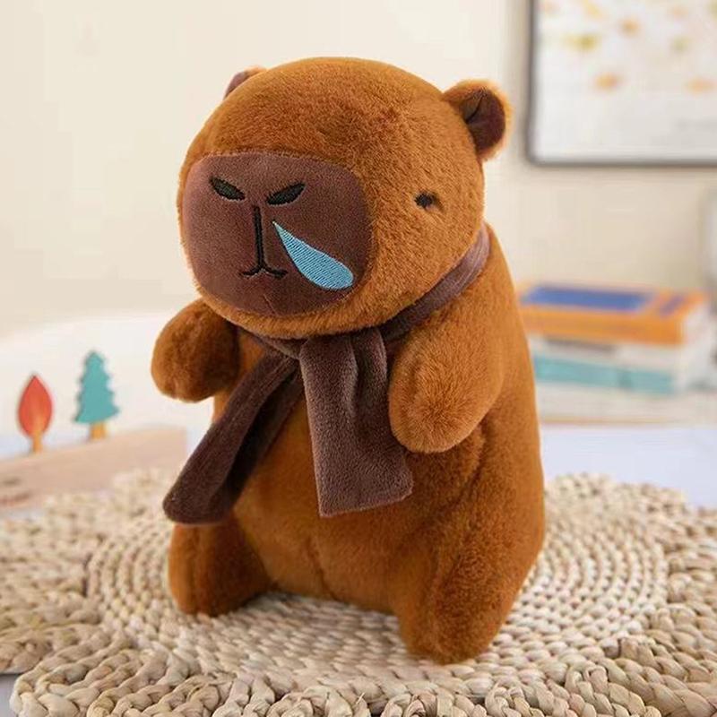 20-25 см плюшевая игрушка-трансвестит капибара мягкая мягкая имитация животных милая кукла мультфильм милое украшение для дома для девочек подарок