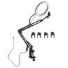 26cm Ring Light Overhead Phone Mount 5cm Maximum Clamp Thickness Desk Ring Light with Clamp for Make