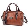 Women's Leather Satchel Bag Large Capacity Tote Handbag with Top Handle & Shoulder Strap Crossbody Purse for Women