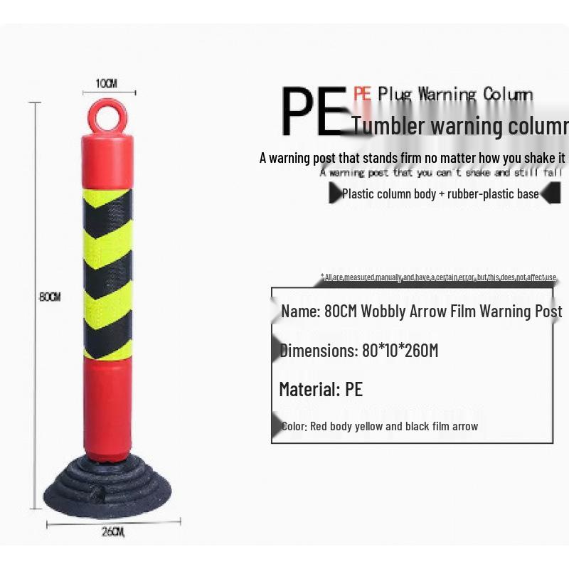 80cm Reflective Rubber-Plastic Anti-collision Road Post Guardrail