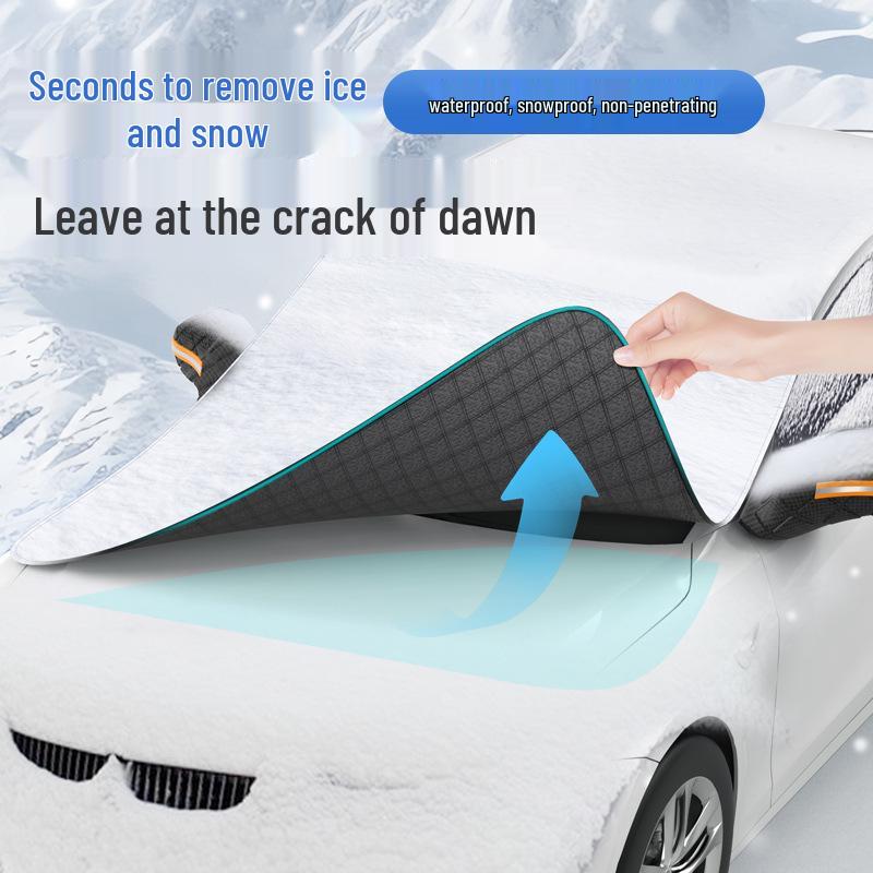Магнитный зимний щиток от снега и мороза на лобовое стекло автомобиля
