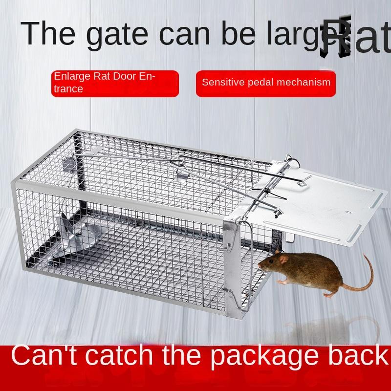 Крысоловка стальная без убийств живая ловля с отверстиями для воздуха ловушка для мышей эффективная санитарная безопасная клетка для мышей хомяки бурундуки живой грызун