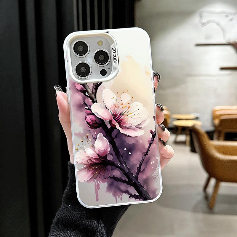 Чехол для телефона Sakura с цветами вишни, ударопрочный, для iPhone 17 Air 16 16E 15 Pro Max 14 Plus 13 Mini 12, задняя крышка, защита от падений
