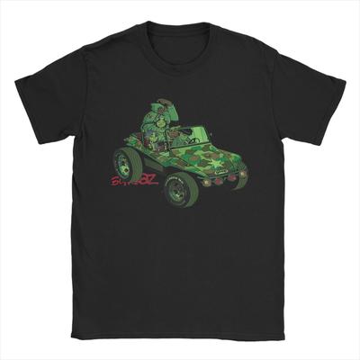 Футболка с логотипом Gorillaz Geep с обратным принтом Летние хлопковые футболки для мужчин Модная крутая повседневная футболка с коротким рукавом Винтажные топы