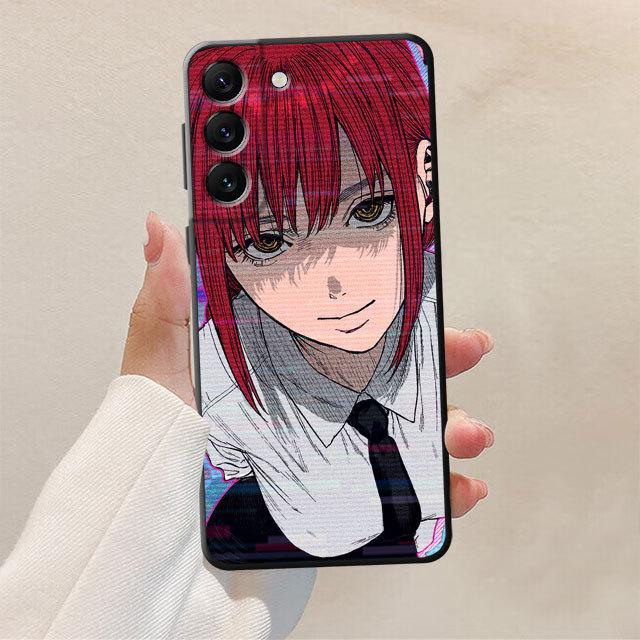 Черный мягкий чехол для Samsung Galaxy S23 S9 S7 Edge S10e S10 S22 Ultra 5g S8 S21 Plus S20 Fe S21ultra, чехол, мужская сумка с бензопилой в стиле аниме