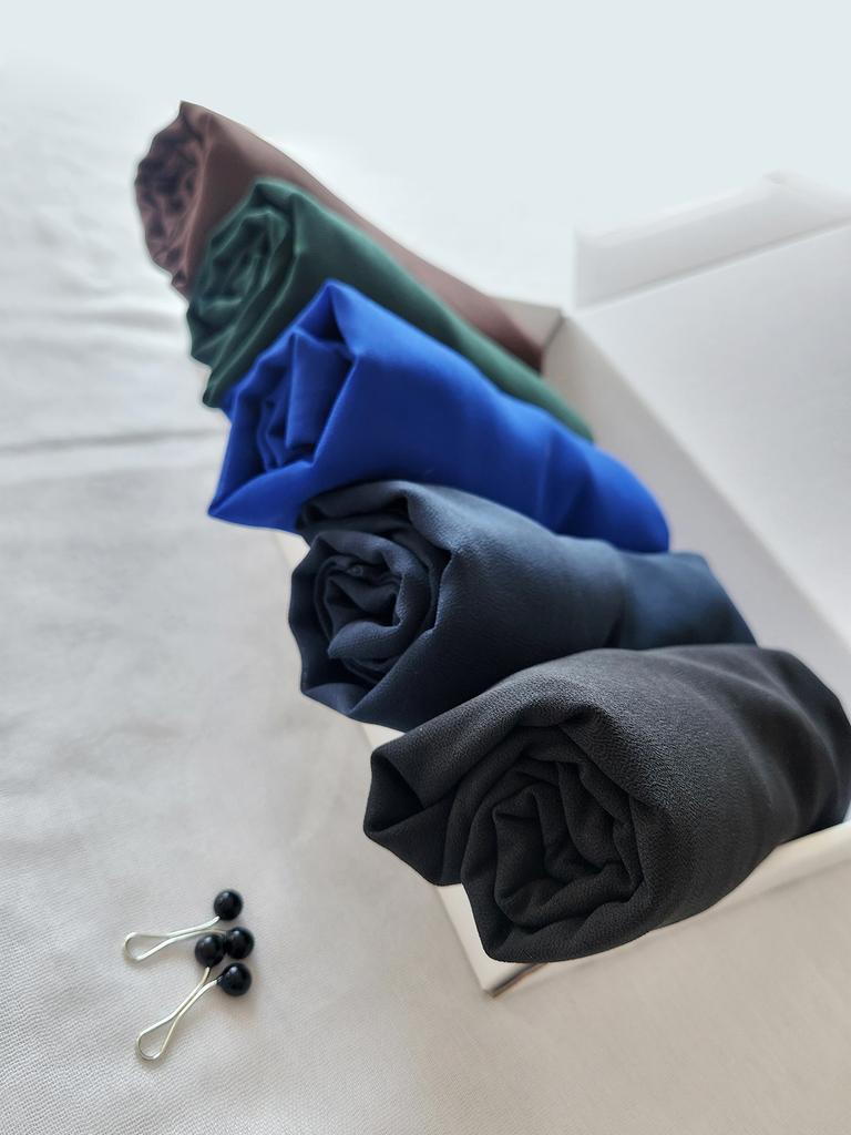 5 шт. в комплекте Мусульманский шифоновый хиджаб-шарф Женский длинный однотонный головной убор для женщин Хиджабы Шарфы Женский мусульманский головной платок Подарок