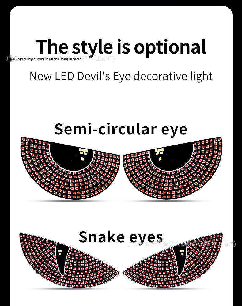 Cross-Border LED Rear Windshield Expression Light with Remote Control