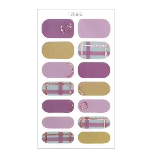 Nail Polish Film Back Glue Vivid Patterns Ultra Thin Full Waterproof Environmentally Nail Stickers for Manicure