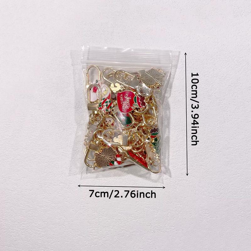 WTEMPO Christmas Keychain Set with Lobster Clasp Charm Christmas Series Patterns Design Holiday Keyrings for Women Party Favors Bag Car Decorations