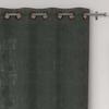 Linen Cotton Eyelet Curtain 135x250 Cm LINO Khaki, by Soleil d'Ocre