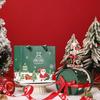 Cartoon Paper Christmas Gift Packing Box with Handbag Mousse Cake Box  Festival Supplies