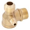 Male Thread 90 Degree Brass Air Compressor Check Valve Spare Parts 20*19*10mm