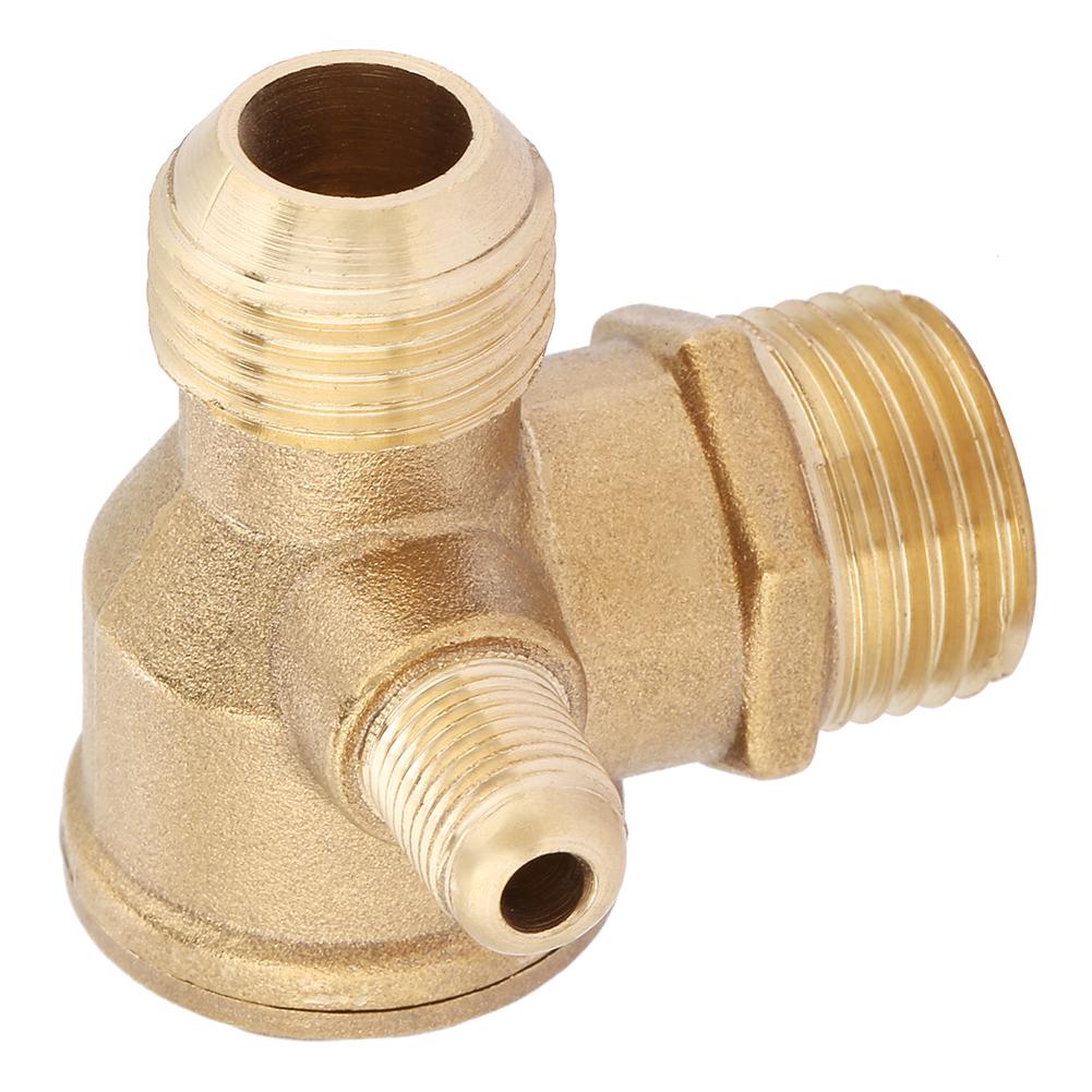 Male Thread 90 Degree Brass Air Compressor Check Valve Spare Parts 20*19*10mm