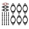 Exhaust Manifold Gasket with Bolts Metal Alloy 3937479 for Cummins ISL QSL ISC QSC 8.3L 8.9L