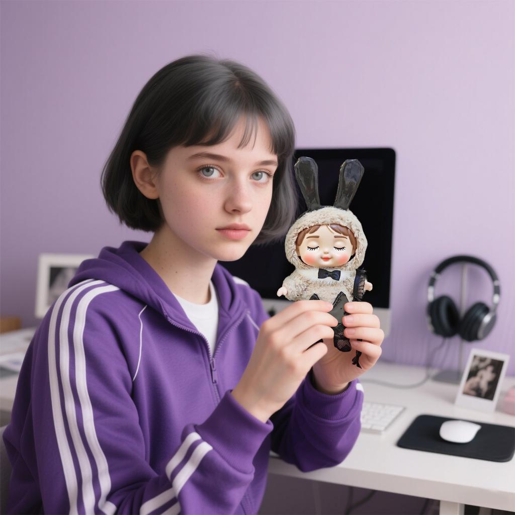 Комплект одежды для кукол 17 см, аксессуары для кукол, топ с сердечками, шарф, шапка, без кукол