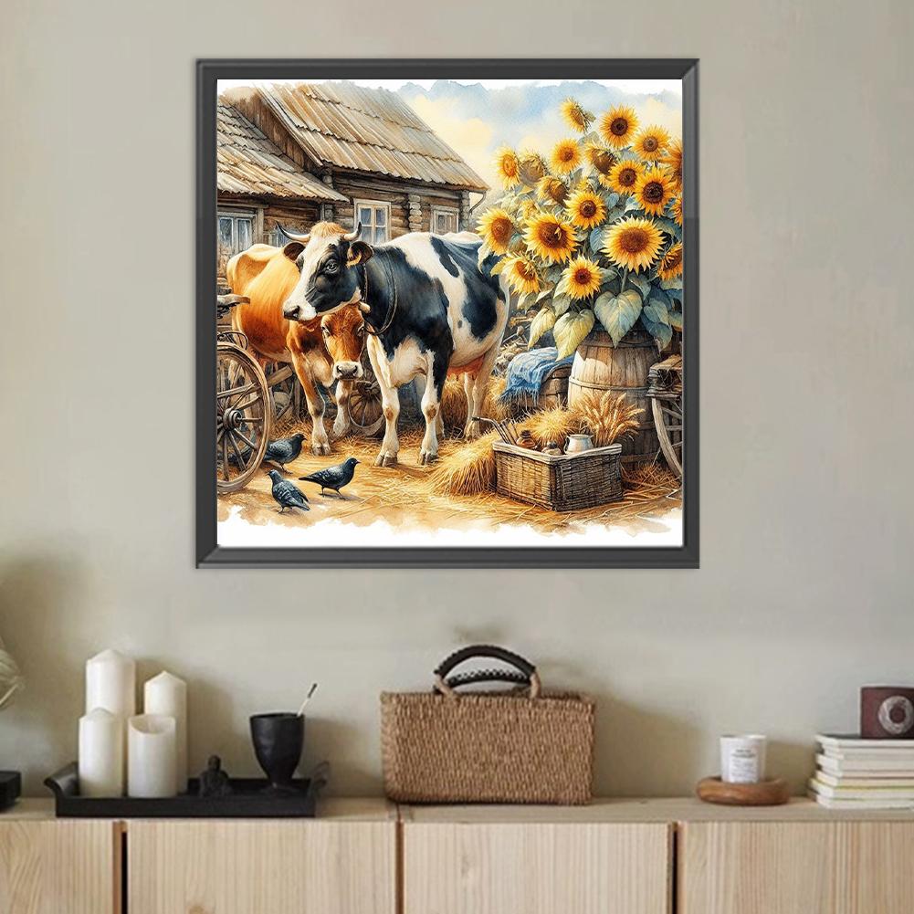 Набор для рисования по номерам на холсте своими руками, масляная живопись, картина с животными, домашний декор на стену