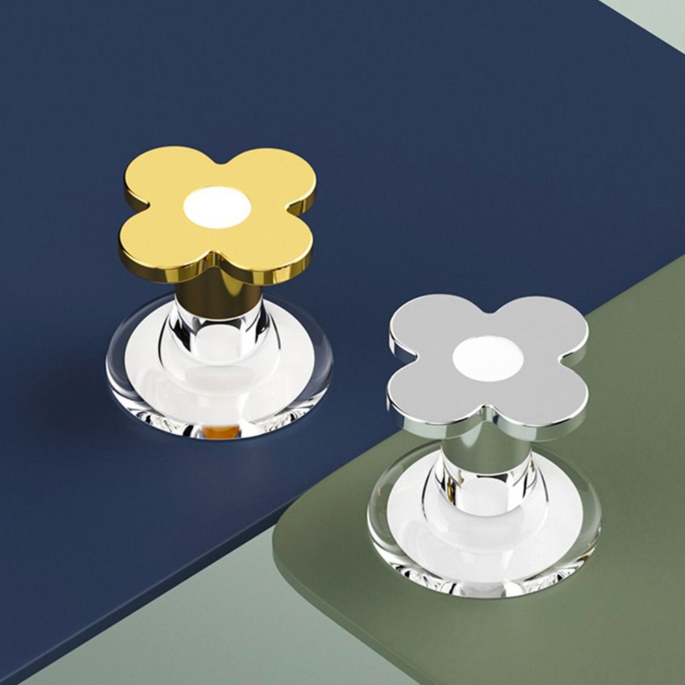 Ручка ящика в форме цветка Кнопка бачка унитаза Пластиковый подъемник крышки унитаза Туалет