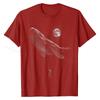 Astronaut Hitching A Ride Moon Stars Whale Outer Space Funny T-Shirt Family Printing T Shirt Cotton Men Tees Printing