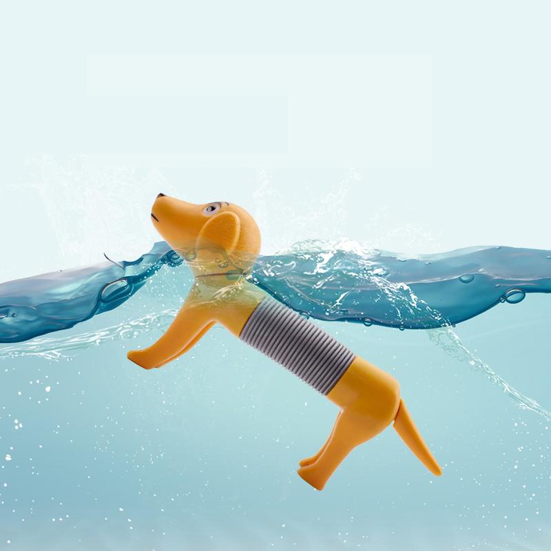Pop Tube Sensory Toys Spring Dog Puppy Stretch Fidget Kids Boys Girls Adults Finger Learning Play Toy