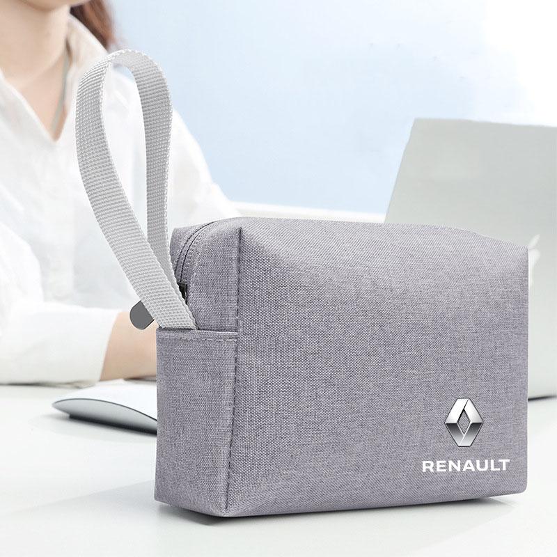 For Renault 2026 New Hub Caps Portable Car Key Case Driver License Holder Credit Card Bag For Renault Megane 2 3 Clio Scenic Dus