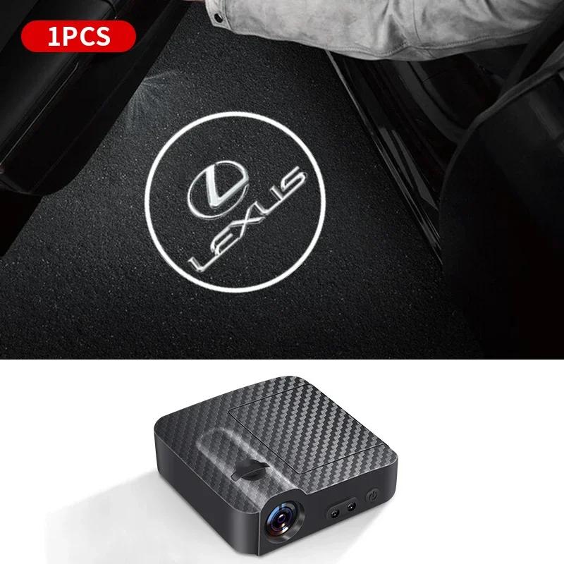 LED Car Door Projector Welcome Light Accessories For Lexus F-SPORT ES RX NX LS UX LM LX GX LC RZ IS CT GS RC HS SC TX LBX