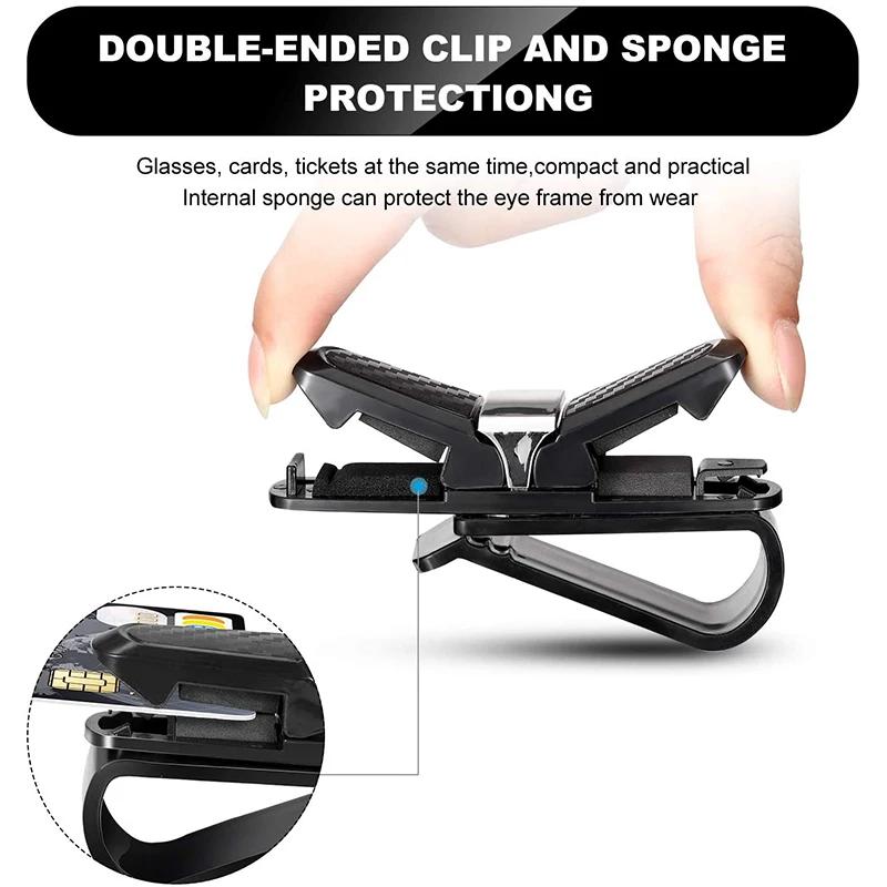 Универсальный автомобильный солнцезащитный козырек, держатель для очков, зажим для солнцезащитных очков, держатель для очков, билетов, автомобильный чехол для очков, авто аксессуары для интерьера
