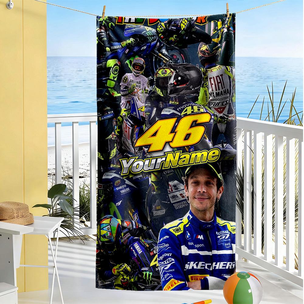 Doctor46 Customized Name Beach Towel Super Soft Absorbent Suitable For Sports Travel Swimming Yoga Bathroom Beach And Pool
