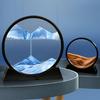 3D песочный пейзаж, движущийся песок, художественная картина, круглое стекло, глубоководные песочные часы, зыбучие пески, ремесло, струящийся песок, картина, офисный домашний декор, подарок