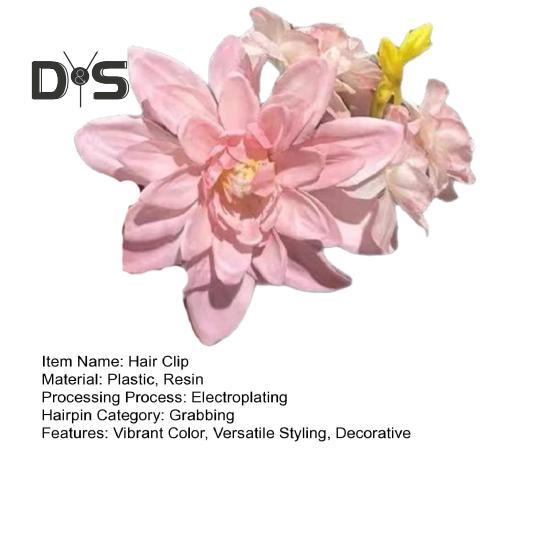 Имитация цветка заколка для волос гавайский цветочный декор боковая заколка для волос пляж отпуск фотография женские аксессуары для волос