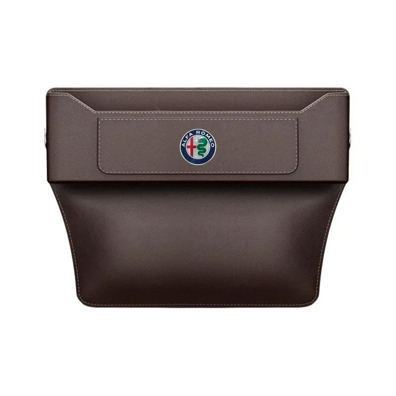 Car Stickers For Alfa Romeo Car Seat Gap Organizer Seat Crevice Slot Storage Box For Alfa Romeo giulia stelvio giulietta 159 147
