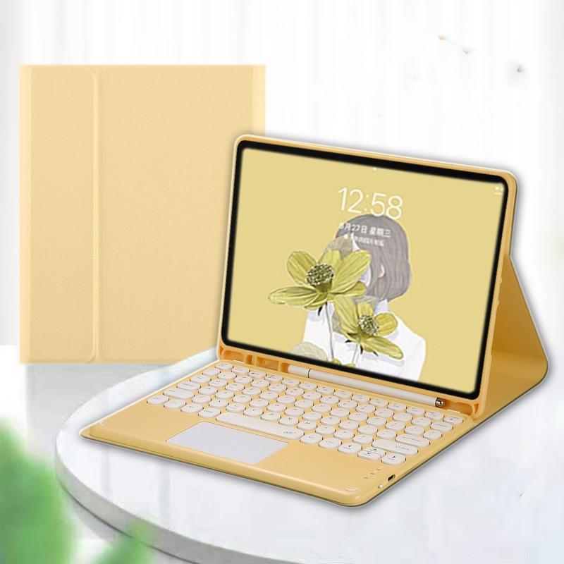 Wireless Bluetooth Keyboard Case IPad 10.2 10.9 Air 11th Gen With Auto Sleep Wake Detachable Slim Folio Cover In PU Leather