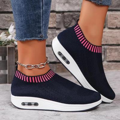 Сетчатая спортивная обувь, одинарные туфли на толстой подошве, удобная и дышащая посадка, повседневная обувь