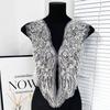Mesh Beads Hand Sewn Diy Full Diamond Wings Corsage A Pair Of Collar Flower Clothing Wedding Dress Lace Applique Ins