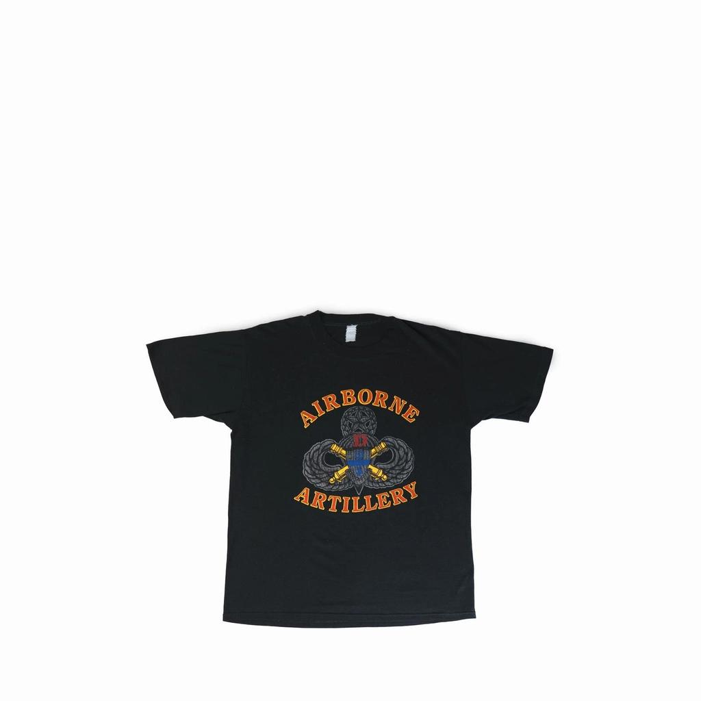 Vintage 1980's Military Paratrooper Pink FLoyd Tee Shirt Wish You Airborne Fade