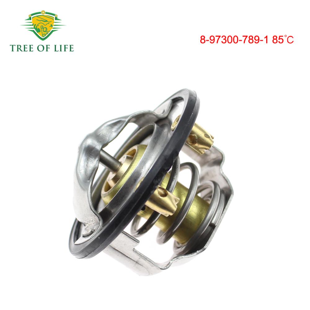 1 Set Engine Coolant Thermostat For ISUZU NPR NKR NRR NQR 4HF1 4HG1 4HE1 4HK1 4.3L 4.8L 5.2L 1998-2016 8973007891 8973007902