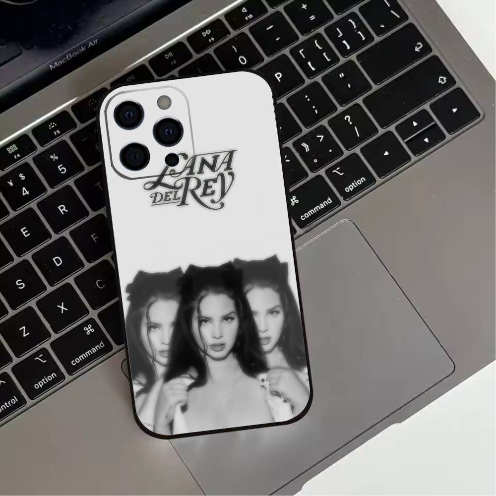 Чехол для телефона L-Lana D-Del Rey для iPhone 17,16,15,14,13,12,11 Plus,Pro Max,XS, Мягкий силиконовый черный чехол