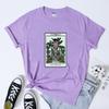 The Gardener Tarot Card Shirt Funny Messy Bun Plant Mom Tshirt Trendy Unisex Botanical Gardening Succulent Tops Tees