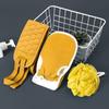 3Pcs 1set / 6Pcs 2set Back Scrubber Exfoliating Gloves and Loofah Bath Sponge Set for Men and Women Body Scrubber Scrubber Can Deep